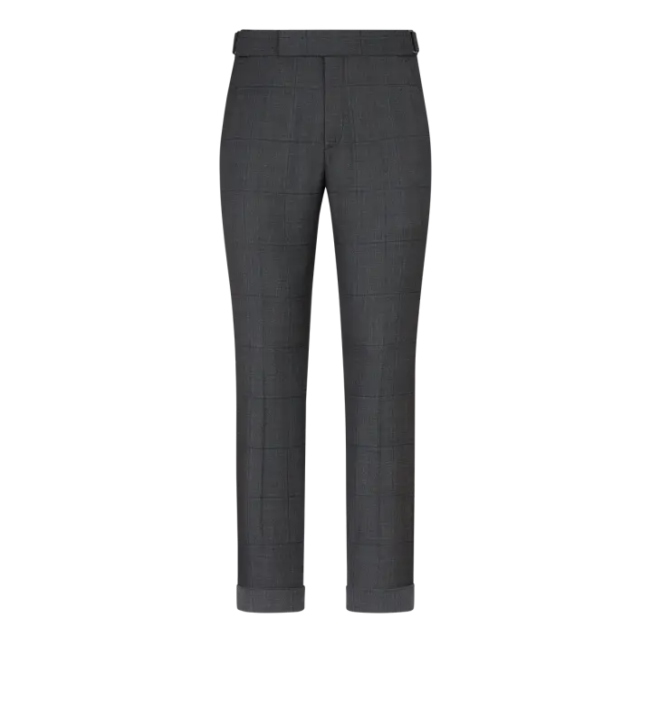 GRAND OVERCHECK SHELTON SUIT DARK GREY online
